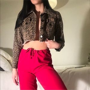 LF cheetah print jacket!!
